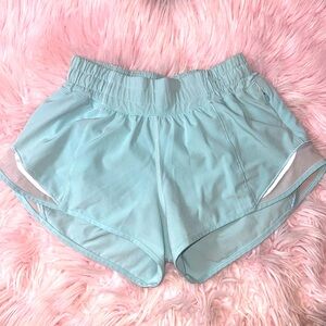 Lululemon Blue Glow Hotty Hot Shorts